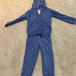 Kids Blue Pajamas with Hoodie